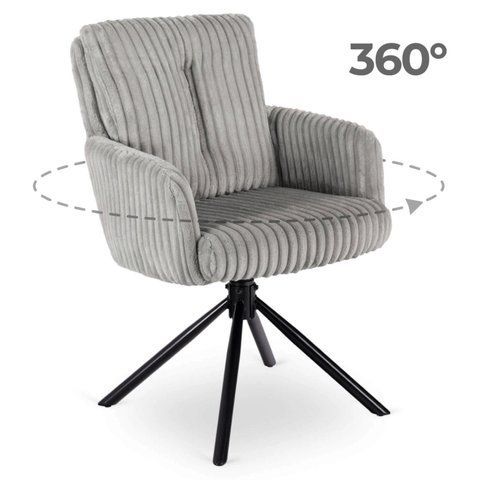 Стул поворотный MEBEL ELITE JUNE Серый фотография