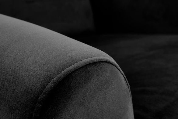 Крісло розкладне AGUSTIN 2 Velvet Halmar Чорний фотографія
