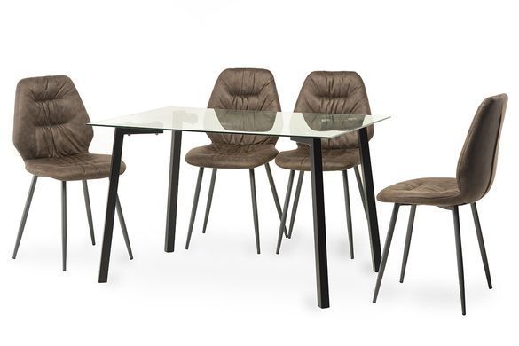 Стіл обідній T-204 VETRO 120x80 Прозорий фотографія