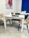 Стол Обеденный BRIGHT WHITE MARBLE Concepto 102/142x70 Керамика Белый Мрамор