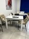 Стол Обеденный BRIGHT WHITE MARBLE Concepto 102/142x70 Керамика Белый Мрамор