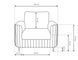 Кресло LAREN Davis Monolith 48 Perfect Home Польша Оранжевый