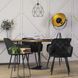 Стіл круглий MEBEL ELITE LINO 100 см Горіх / чорний