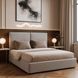 Ліжко двоспальне MEBEL ELITE MARSYLIA Velvet 140x200 см Сірий