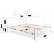 Кровать металлическая 160x200 см MEBEL ELITE GRIFFIN Белый