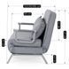 Крісло двомісне розкладне MEBEL ELITE BART 2 Сірий