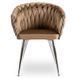 Стілець оксамитовий MEBEL ELITE SORELLA Velvet Бежевий / хром