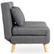 Диван раскладной MEBEL ELITE MARRY 2 ткань Серый