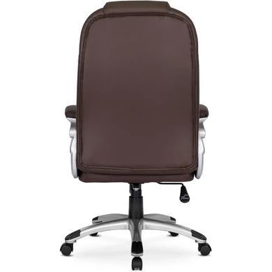 Стілець офісний поворотний MEBEL ELITE BARNI екошкіра Коричневий фотографія