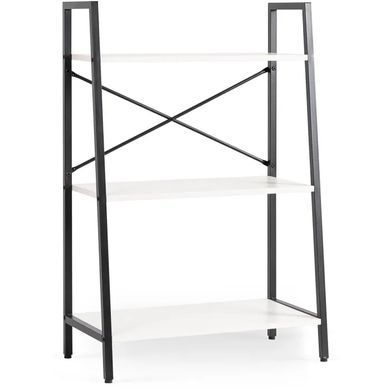 Стеллаж MEBEL ELITE VIOR белый / черный фотография