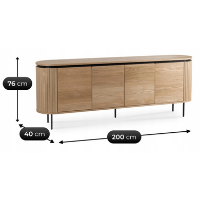 Комод MEBEL ELITE BECK 200 Дуб фотография