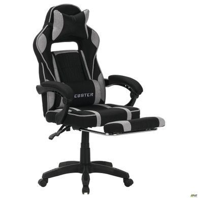 Комп'ютерне крісло VR Racer Textile Webster AMF чорний/сірий фотографія