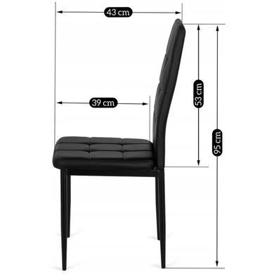 Стул MEBEL ELITE TEX 2, экокожа: черный фотография