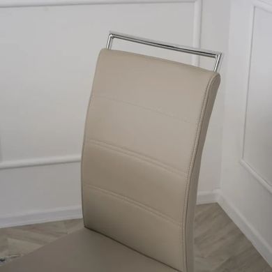 Стул MEBEL ELITE LOCA, экокожа Бежевый фотография