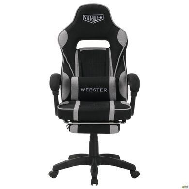 Комп'ютерне крісло VR Racer Textile Webster AMF чорний/сірий фотографія