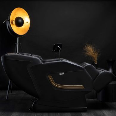 Массажное кресло MEBEL ELITE PX PRO MAX экокожа черный фотография