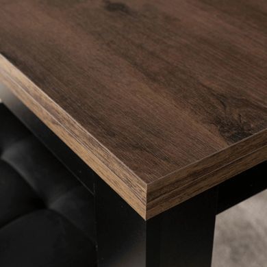 Стол раскладной MEBEL ELITE MAX 80 (160)80см Орех/Черный фотография