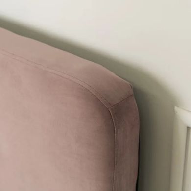Кровать бархатная MEBEL ELITE MIKEL Velvet 120x200см Розовая фотография