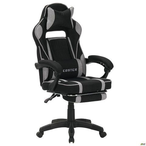 Компьютерное кресло VR Racer Textile Webster AMF черный/серый фотография