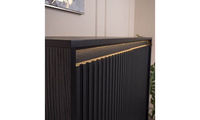 Буфет високий TREND Тренд Prestol Чорний з підсвіткою фотографія
