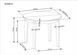 Стол раскладной SORBUS Halmar 100/200x100 Дуб