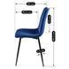 Стілець оксамитовий MEBEL ELITE IBIS Velvet, Темно-синій