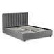 Ліжко двоспальне оксамитове 140x200 MEBEL ELITE MARI Velvet Сірий