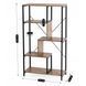 Стеллаж MEBEL ELITE TIM орех / черный