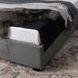 Ліжко двоспальне оксамитове 140x200 MEBEL ELITE MARI Velvet Сірий