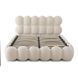 Кровать двуспальная MEBEL ELITE ANKARA 160x200 см Кремовая Букле