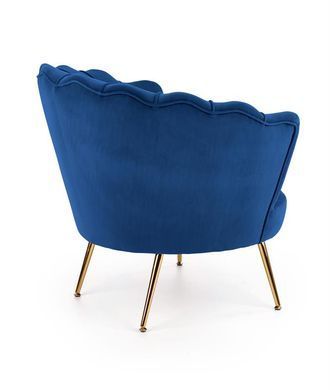 Кресло AMORINITO Velvet Halmar Темно-синий фотография