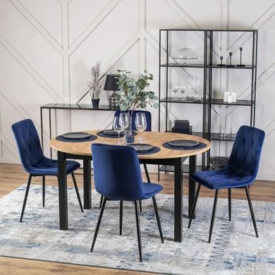 Стул бархатный MEBEL ELITE ROBIN Velvet Темно-синий фотография