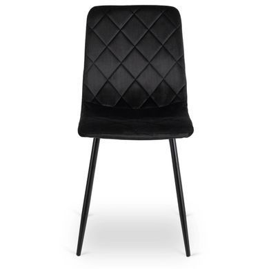 Стул бархатный MEBEL ELITE FORIS Velvet Черный фотография