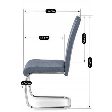 Стул MEBEL ELITE LOPEZ, ткань темно-серый фотография