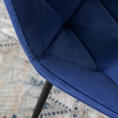 Стул бархатный MEBEL ELITE ROBIN Velvet Темно-синий фотография