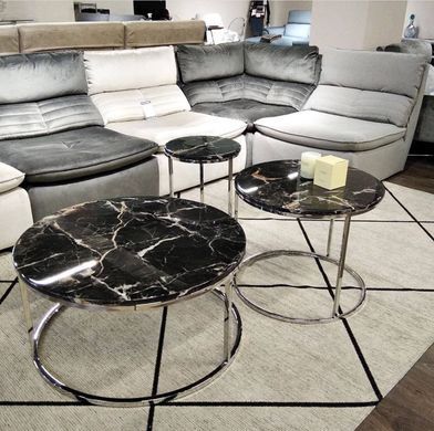 Журнальний столик GLORY XL Night Prestol 80x80 Чорний фотографія