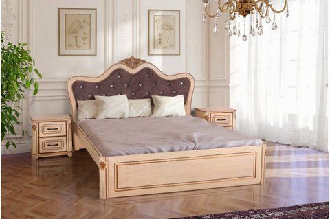 Кровать СТЕФАНИЯ Микс Мебель 160х200 Слоновая кость фотография