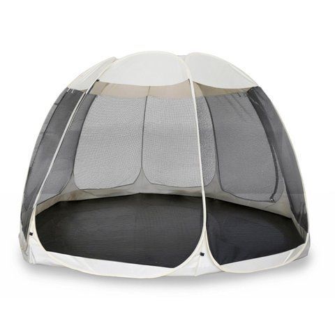 Садова альтанка з москітною сіткою Mebel Elit CAMA 395 см Бежевий/чорний