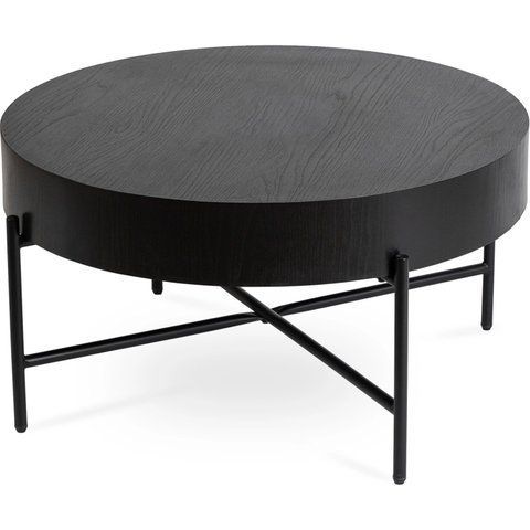 Журнальний столик MEBEL ELITE BELIEF 80x80 Чорний фотографія