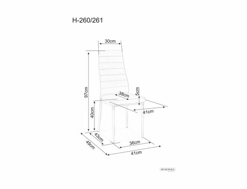 Стул H-261 BIS ALU Signal Серый фотография