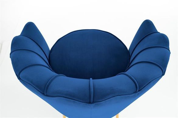 Кресло AMORINITO Velvet Halmar Темно-синий фотография