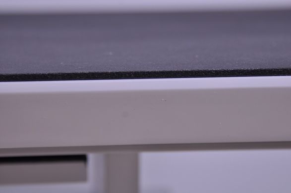 Стіл обідній Alaras II Signal 120(180)x80 Ефект Каменя Чорний / Білий Лак фотографія