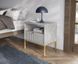 Тумба приліжкова Perfect Home Нова / Nova з 1 шухлядою і золотими ніжками S54 Сірий