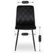 Стул бархатный MEBEL ELITE FORIS Velvet Черный