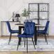 Стул бархатный MEBEL ELITE ROBIN Velvet Темно-синий
