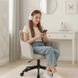 Стілець офісний поворотний оксамитовий MEBEL ELITE KONOR Velvet Сірий