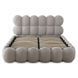 Кровать двуспальная MEBEL ELITE ANKARA 160x200 см Серая Букле