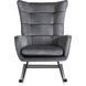 Крісло-гойдалка оксамитове MEBEL ELITE JACKSON Velvet Сірий