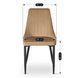 Стул бархатный MEBEL ELITE BARI Velvet Бежевый