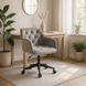 Стілець офісний поворотний оксамитовий MEBEL ELITE KONOR Velvet Сірий